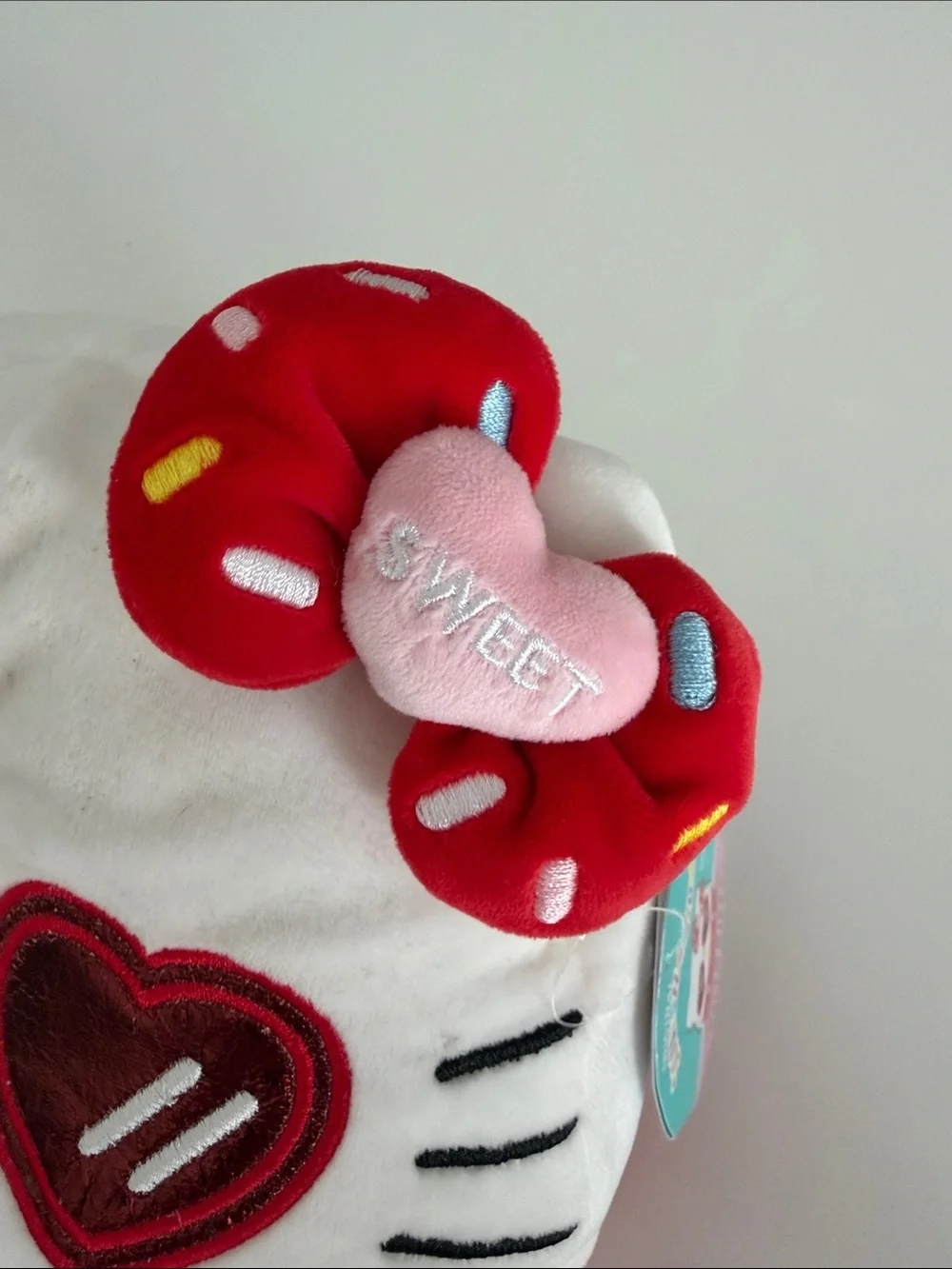 Squishmallows Hello Kitty White Red  Plush